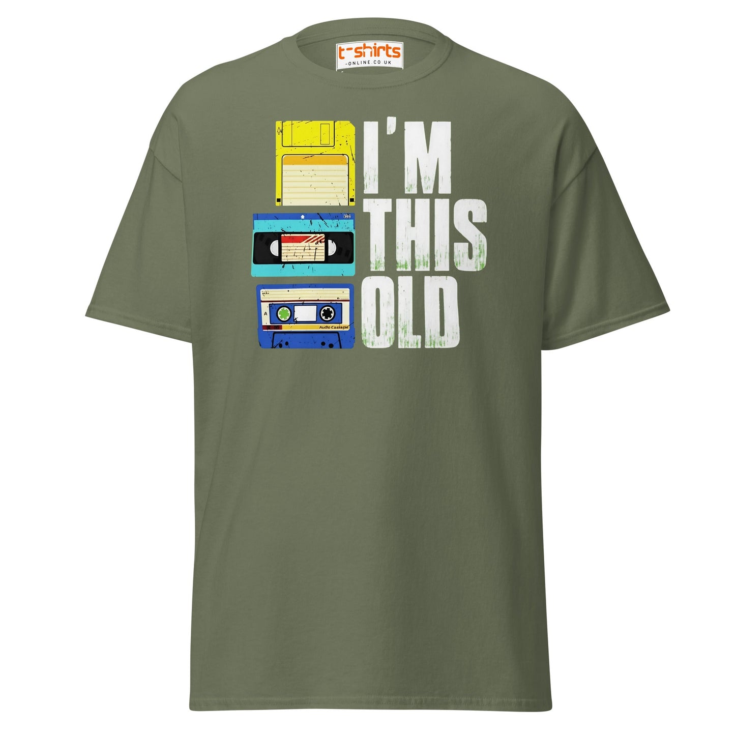 I’m This Old Retro Vintage T-Shirt - Military Green - T-Shirts Online