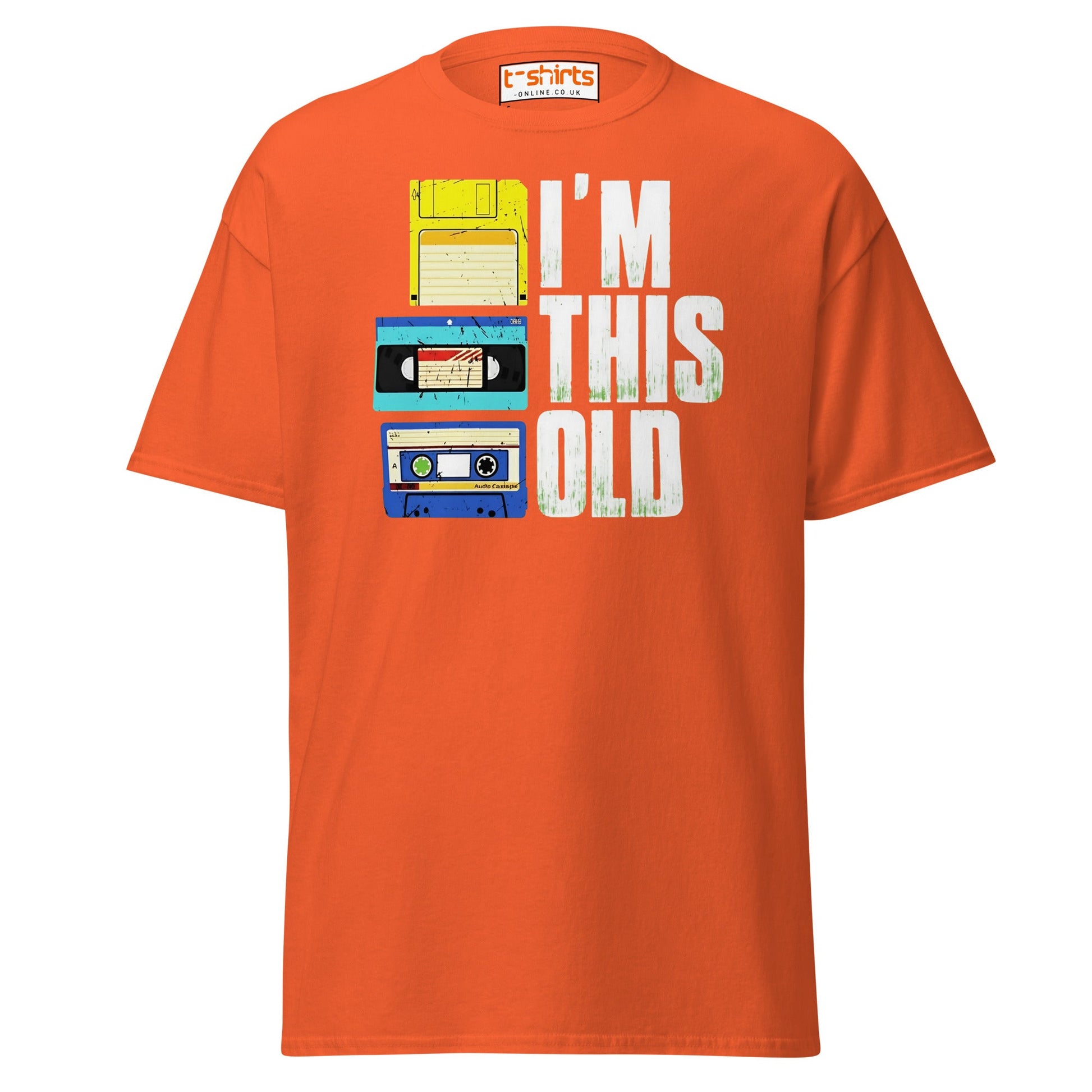 I’m This Old Retro Vintage T-Shirt - Orange - T-Shirts Online