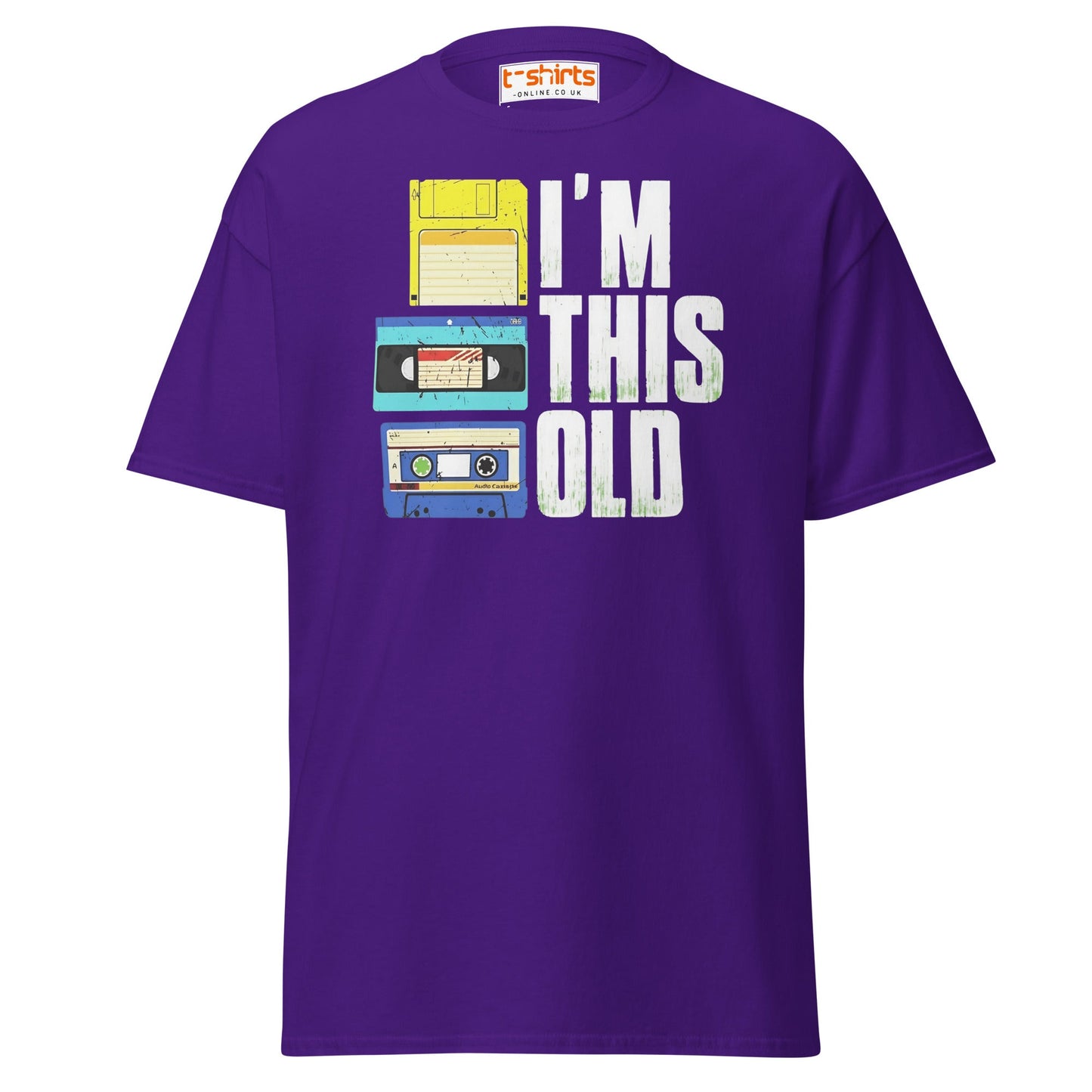 I’m This Old Retro Vintage T-Shirt - Purple - T-Shirts Online