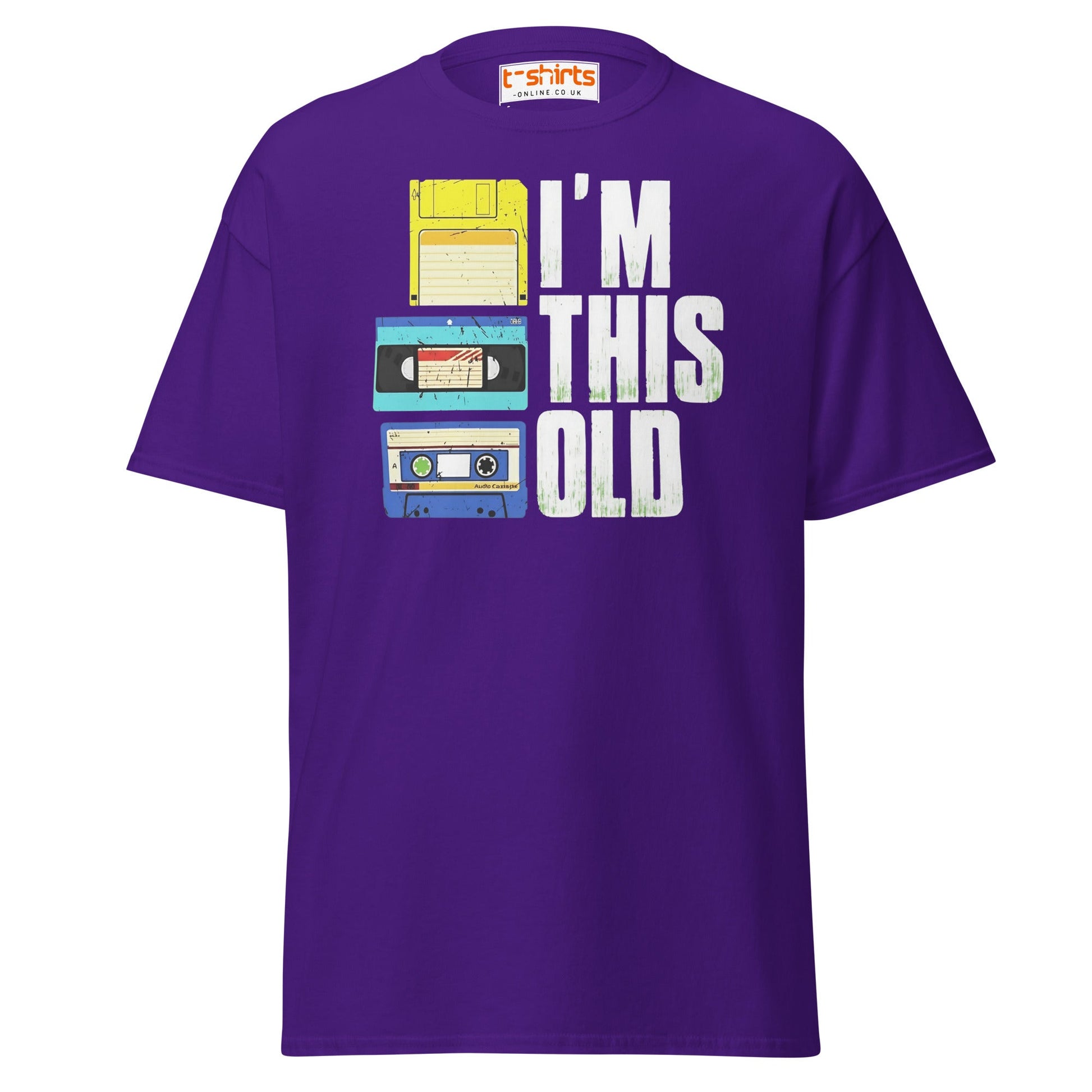 I’m This Old Retro Vintage T-Shirt - Purple - T-Shirts Online