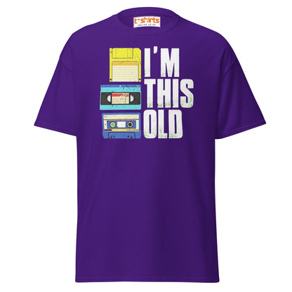 I’m This Old Retro Vintage T-Shirt - Purple - T-Shirts Online