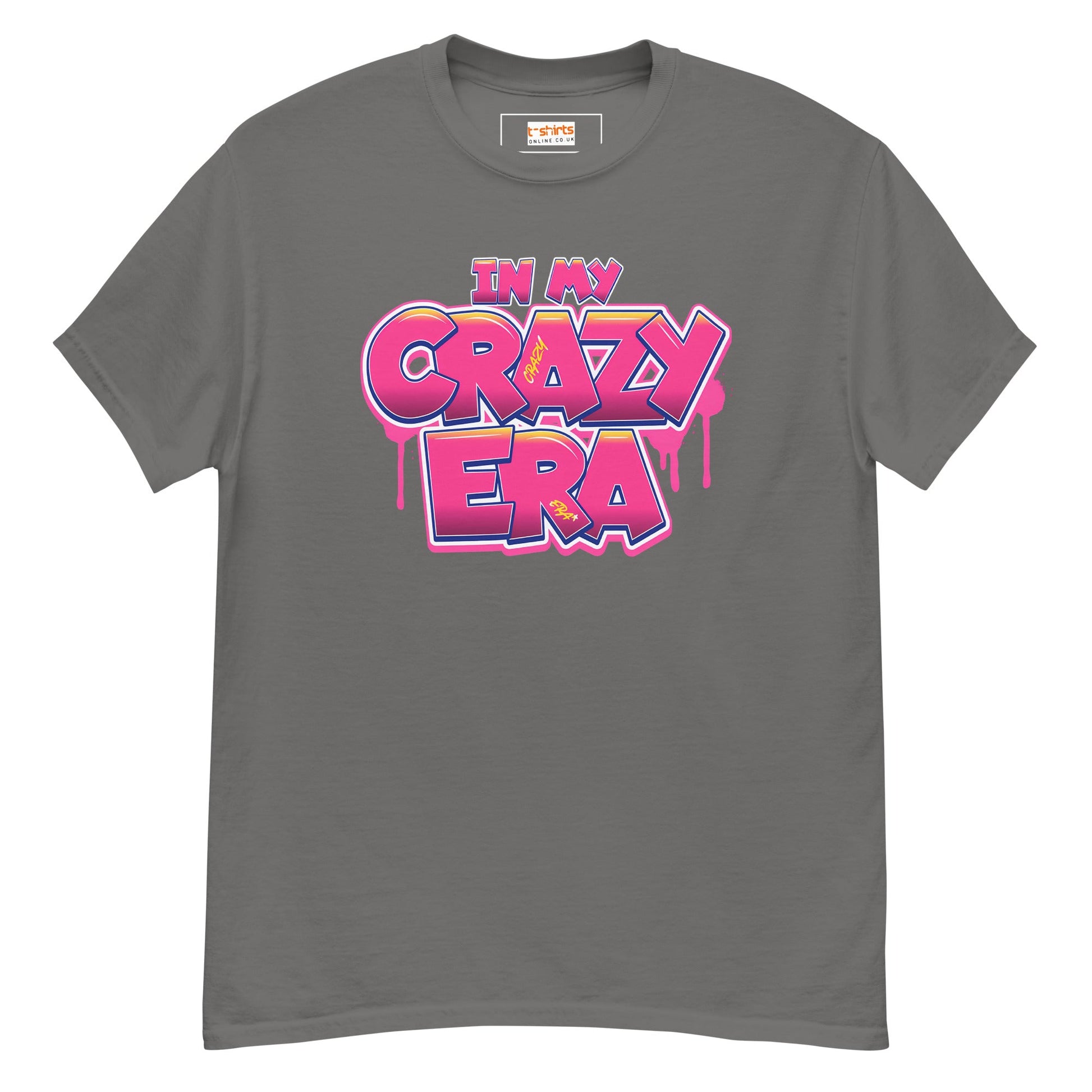 In My Crazy Era T-Shirt | Graphic Bold Tee - Charcoal - T-Shirts Online