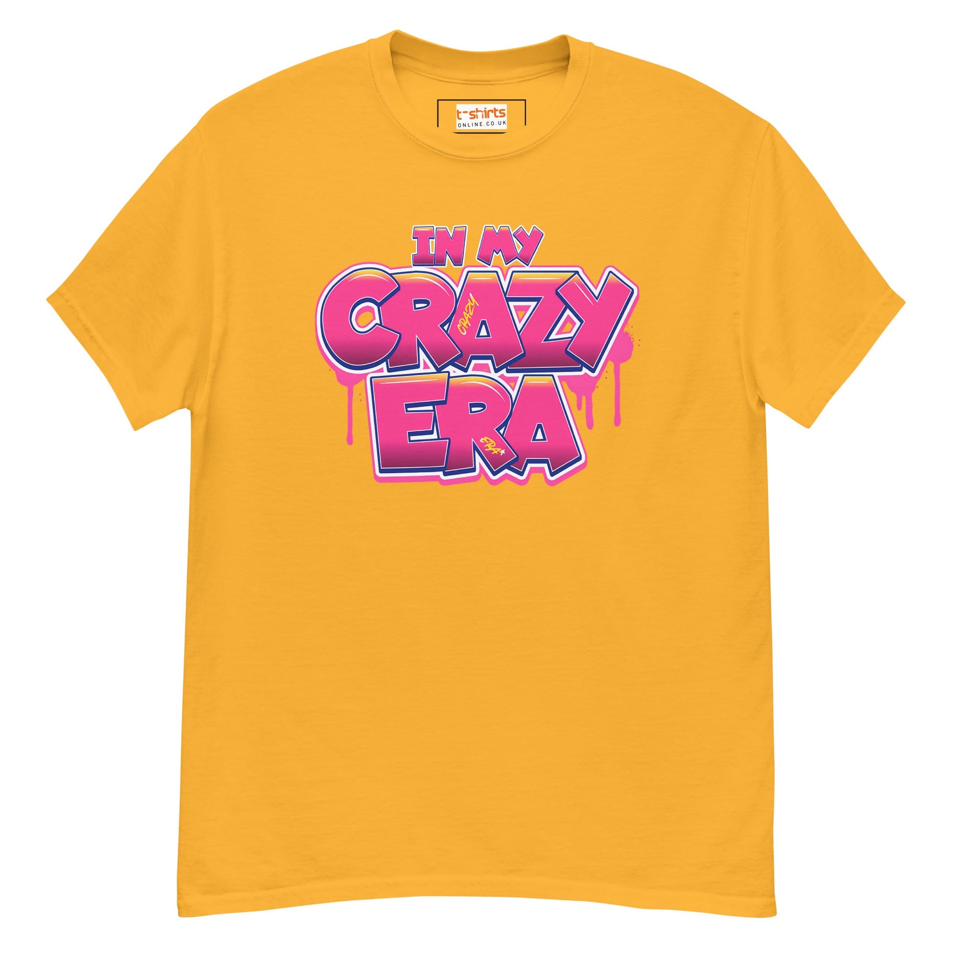 In My Crazy Era T-Shirt | Graphic Bold Tee - Gold - T-Shirts Online