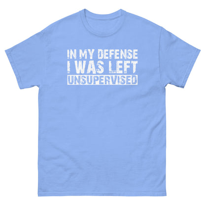 In My Defence | Men's T Shirt - Carolina Blue - T-Shirts Online