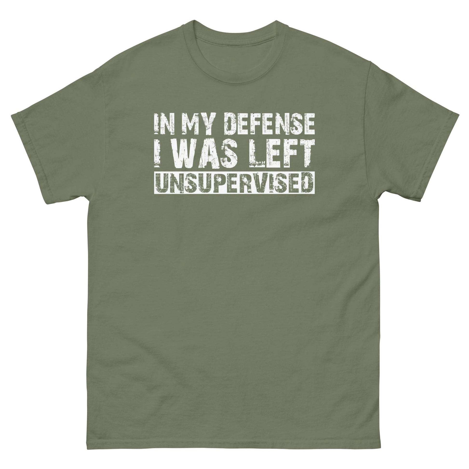 In My Defence | Men's T Shirt - Military Green - T-Shirts Online