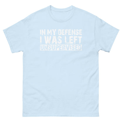 In My Defence | Men's T Shirt - Light Blue - T-Shirts Online