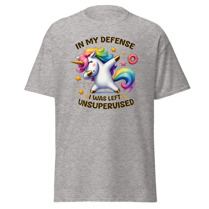 In My Defense | Unicorn T-Shirt - Sport Grey - T-Shirts Online