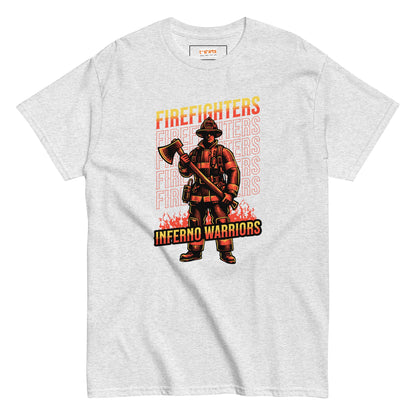 Inferno Warriors T-Shirt | Fireman Tee - Ash - T-Shirts Online