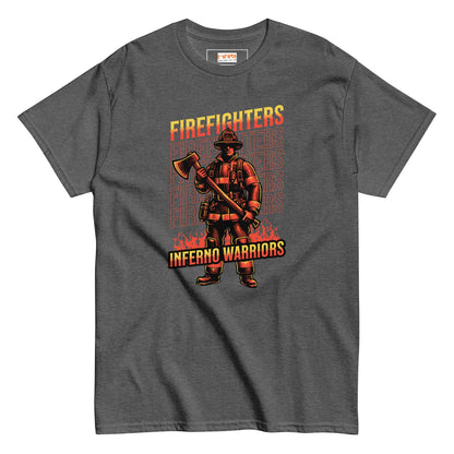 Inferno Warriors T-Shirt | Fireman Tee - Dark Heather - T-Shirts Online