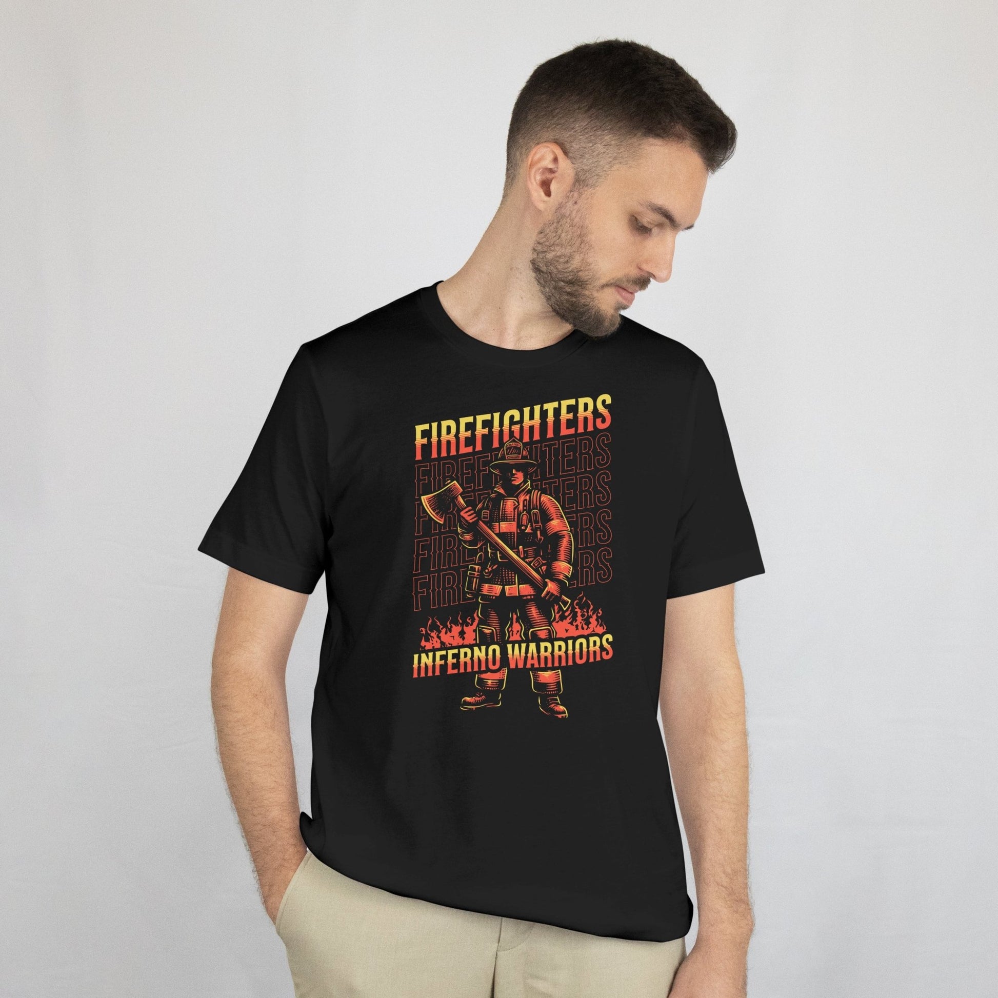 Inferno Warriors T-Shirt | Fireman Tee - Maroon - T-Shirts Online