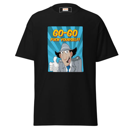Inspector Gadget | Go Go f#ck Yourself T-Shirt - Black - T-Shirts Online