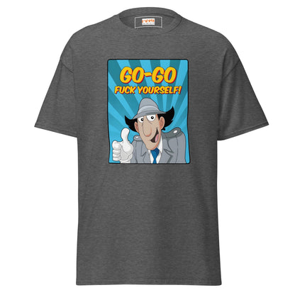 Inspector Gadget | Go Go f#ck Yourself T-Shirt - Dark Heather - T-Shirts Online