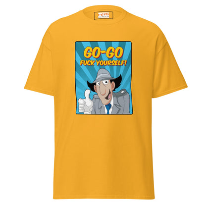Inspector Gadget | Go Go f#ck Yourself T-Shirt - Gold - T-Shirts Online