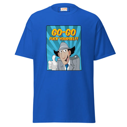 Inspector Gadget | Go Go f#ck Yourself T-Shirt - Royal - T-Shirts Online