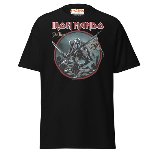 Iron Mando T-Shirt – The Hunter Parody Design Tee - Black - T-Shirts Online