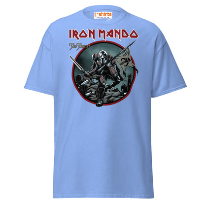 Iron Mando T-Shirt – The Hunter Parody Design Tee - Carolina Blue - T-Shirts Online