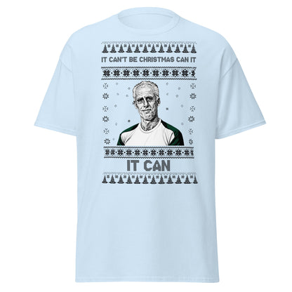 “It Can’t Be Christmas” Meme Holiday T-Shirt - Light Blue - T-Shirts Online