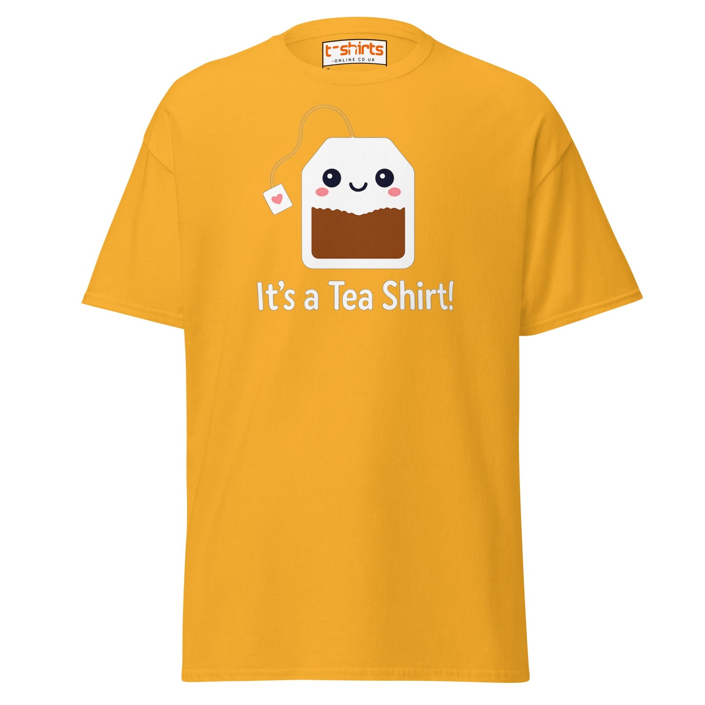 It’s a Tea Shirt T-Shirt – Funny Pun Tee - Gold - T-Shirts Online