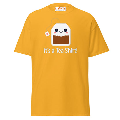 It’s a Tea Shirt T-Shirt – Funny Pun Tee - Gold - T-Shirts Online