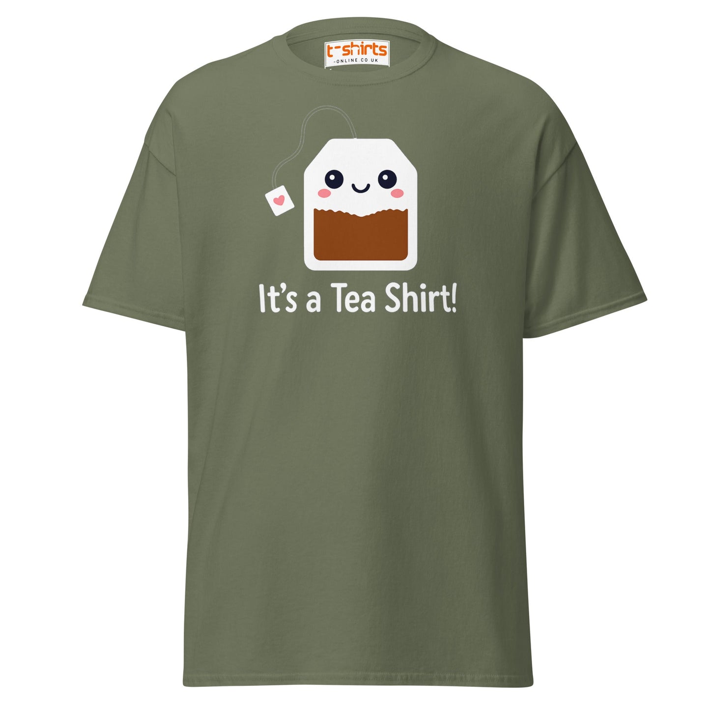 It’s a Tea Shirt T-Shirt – Funny Pun Tee - Military Green - T-Shirts Online