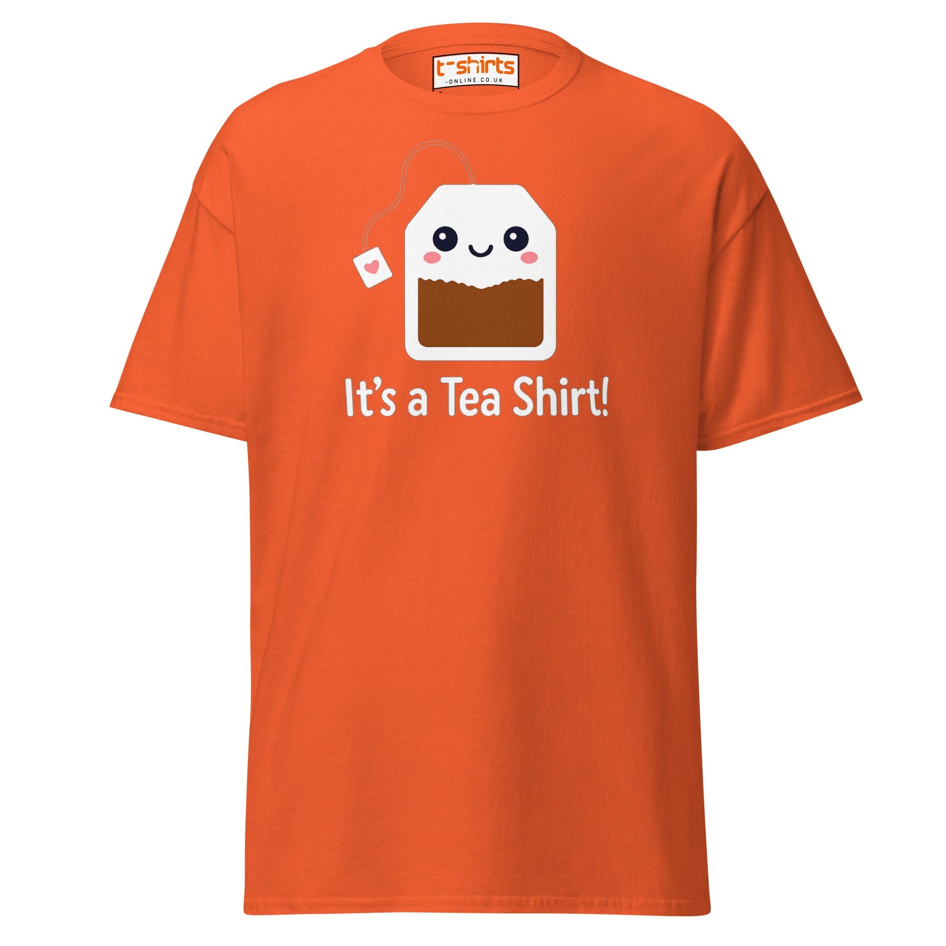 It’s a Tea Shirt T-Shirt – Funny Pun Tee - Orange - T-Shirts Online