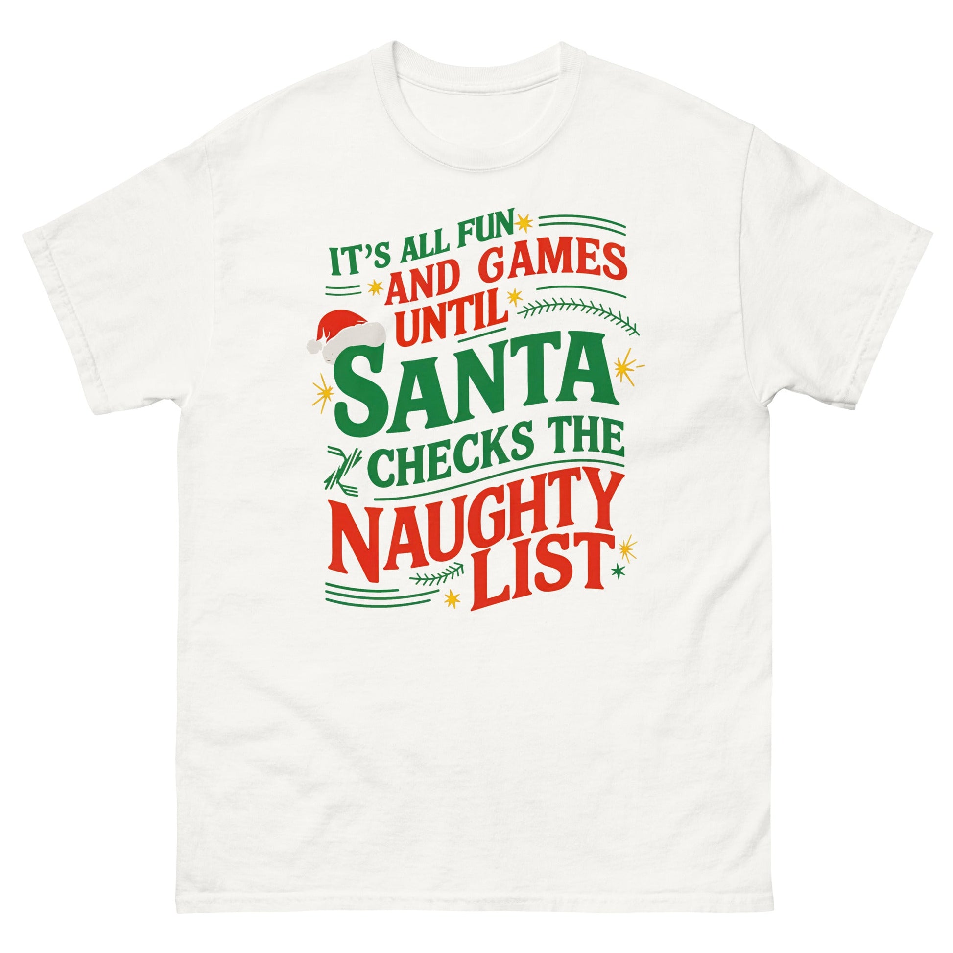 It's All Fun and Games | Christmas T-Shirt - White - T-Shirts Online