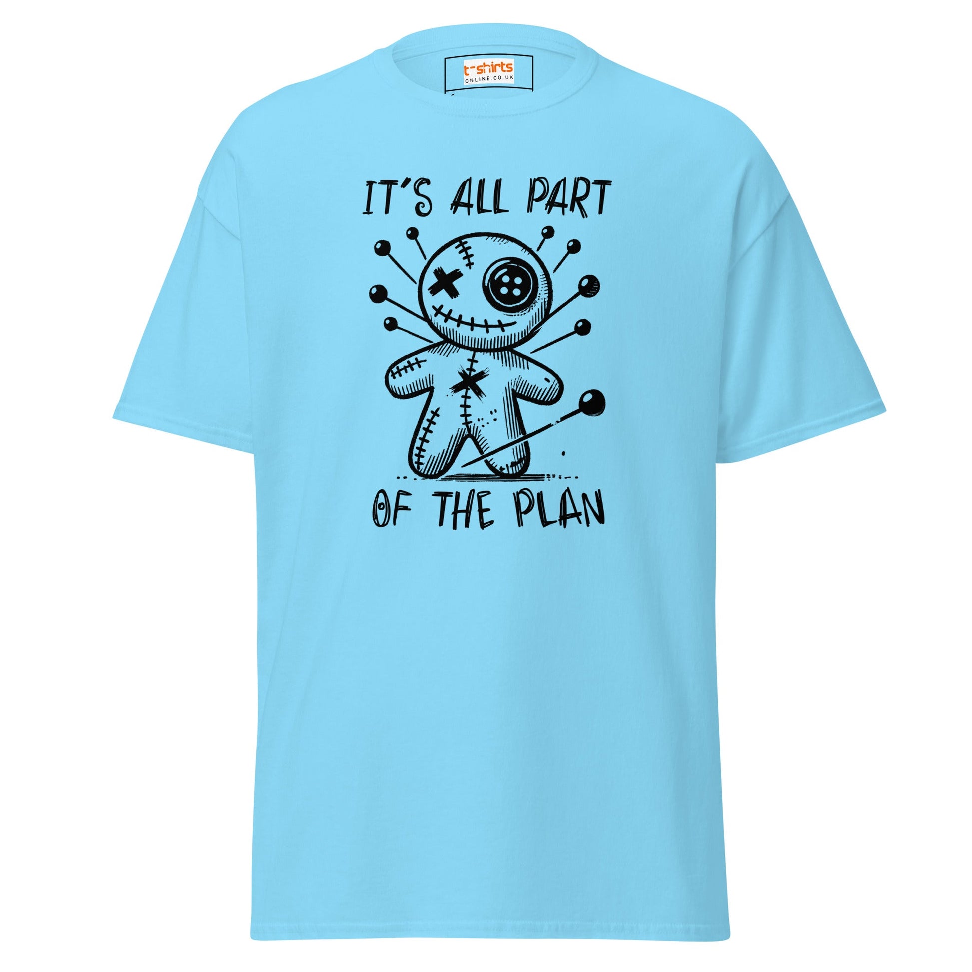 It's All Part of the Plan | Voodoo Doll T-Shirt - Sky - T-Shirts Online