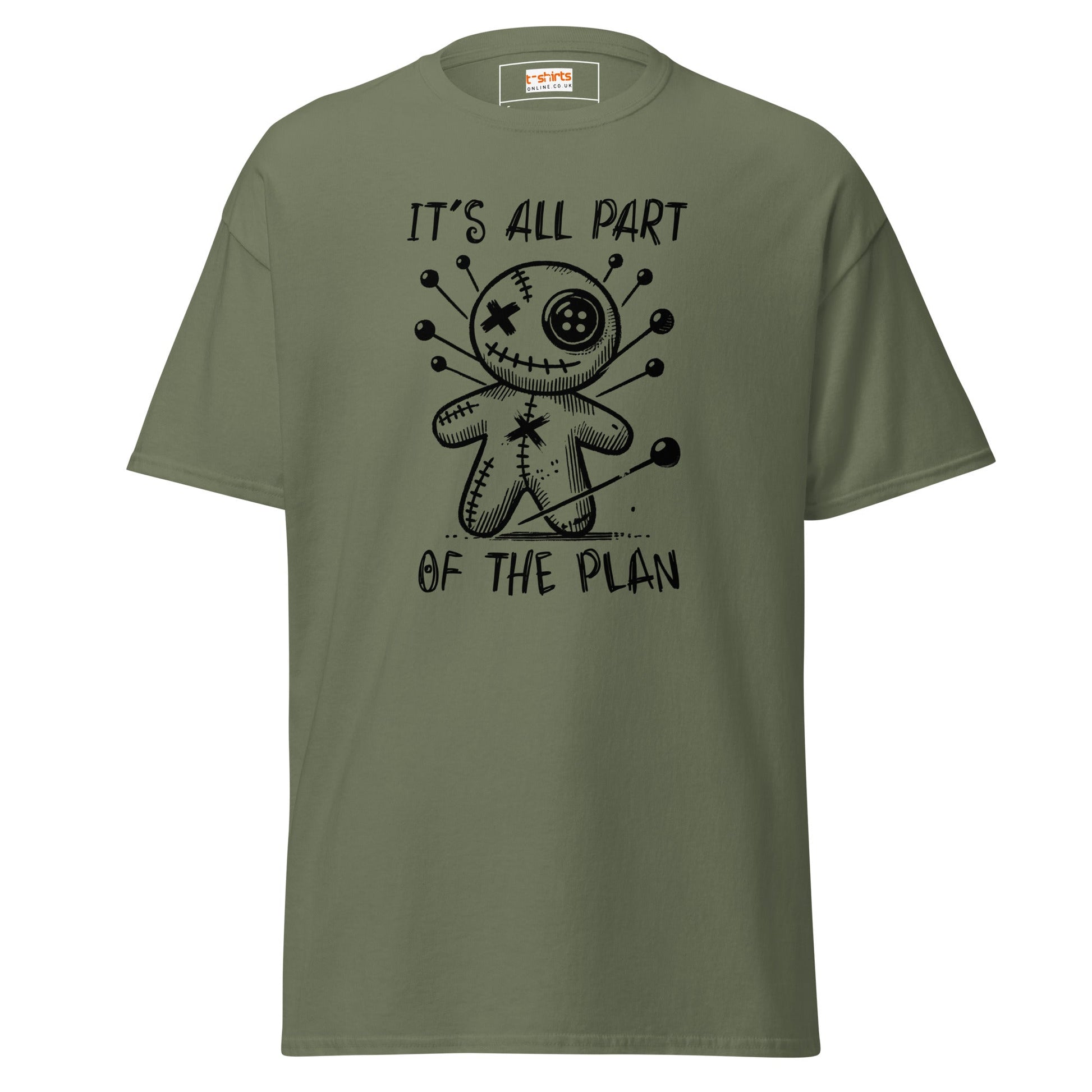 It's All Part of the Plan | Voodoo Doll T-Shirt - Military Green - T-Shirts Online