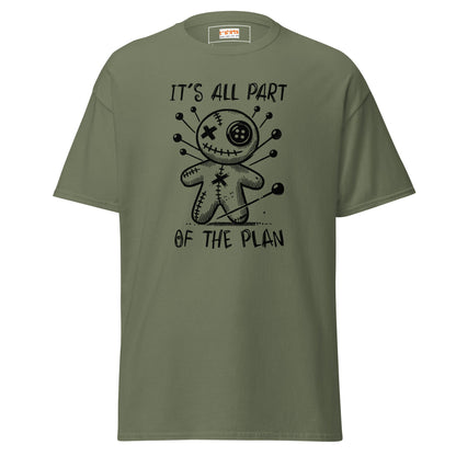 It's All Part of the Plan | Voodoo Doll T-Shirt - Military Green - T-Shirts Online