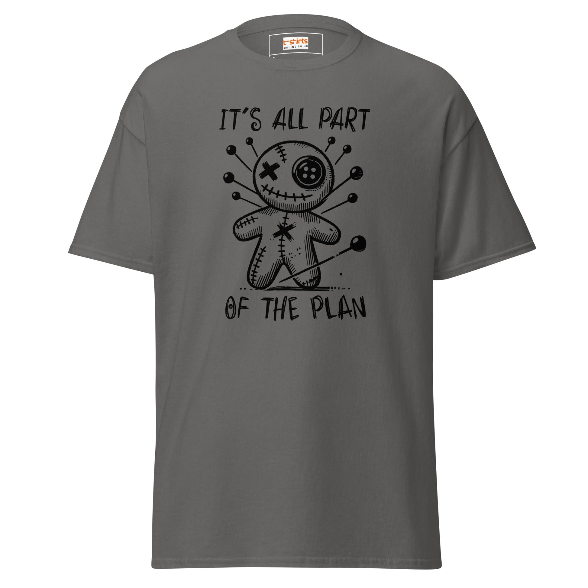 It's All Part of the Plan | Voodoo Doll T-Shirt - Charcoal - T-Shirts Online