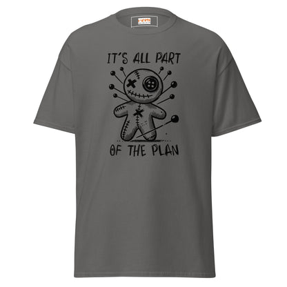 It's All Part of the Plan | Voodoo Doll T-Shirt - Charcoal - T-Shirts Online