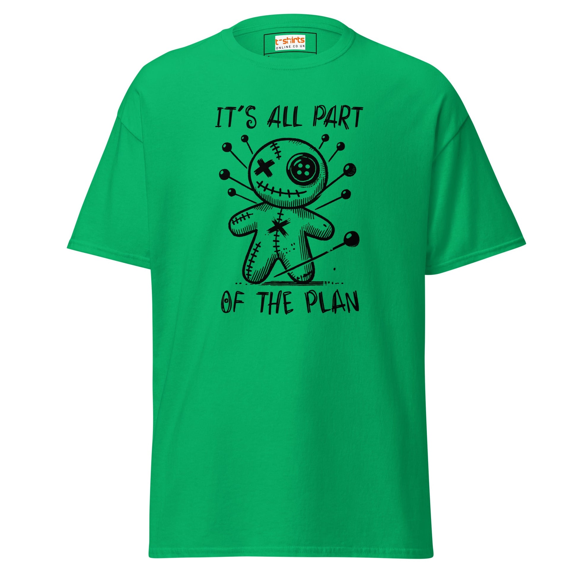 It's All Part of the Plan | Voodoo Doll T-Shirt - Irish Green - T-Shirts Online