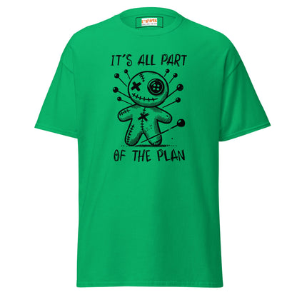 It's All Part of the Plan | Voodoo Doll T-Shirt - Irish Green - T-Shirts Online