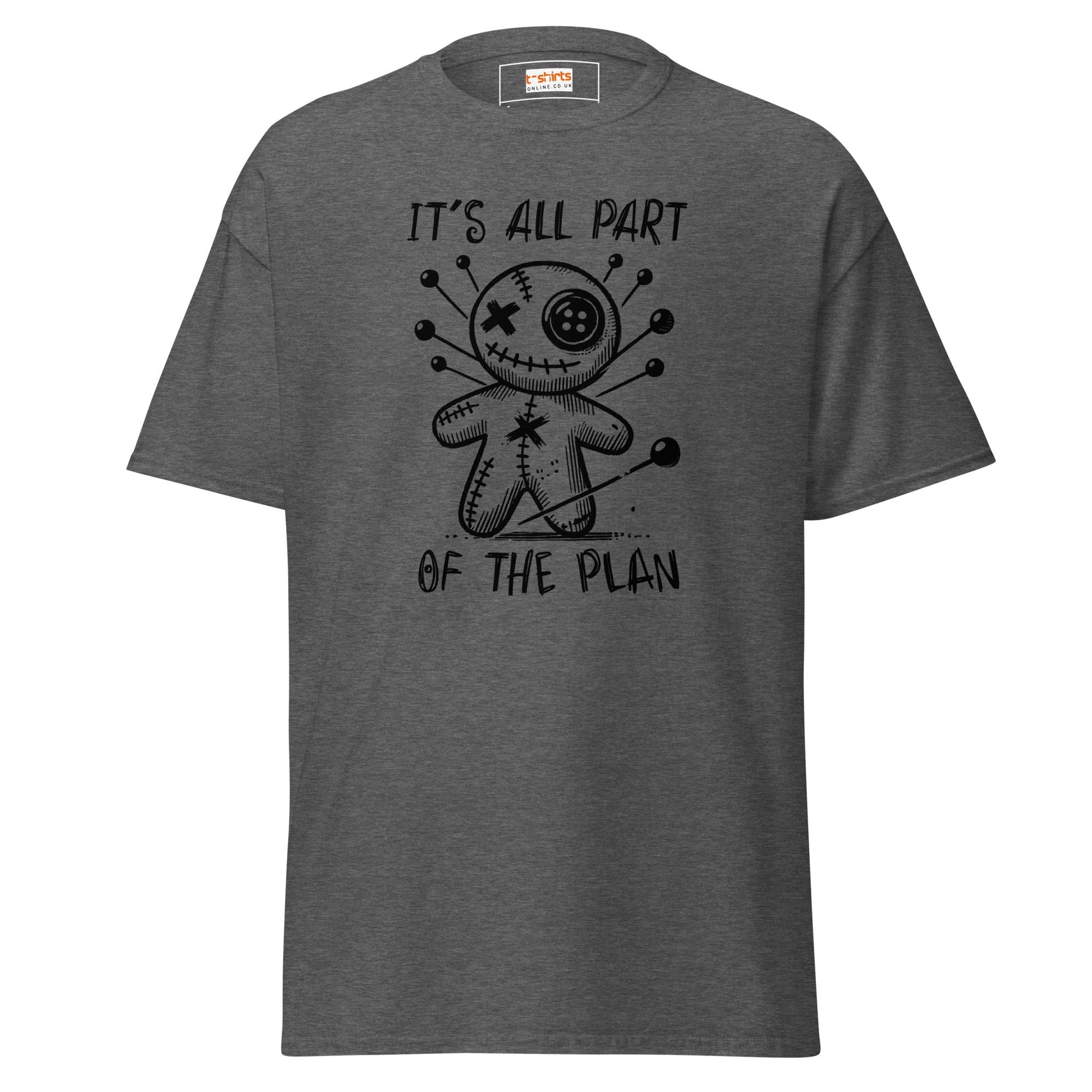 It's All Part of the Plan | Voodoo Doll T-Shirt - Dark Heather - T-Shirts Online