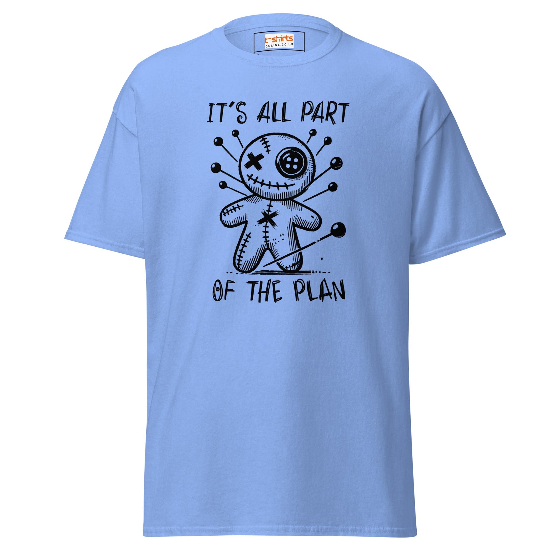 It's All Part of the Plan | Voodoo Doll T-Shirt - Carolina Blue - T-Shirts Online