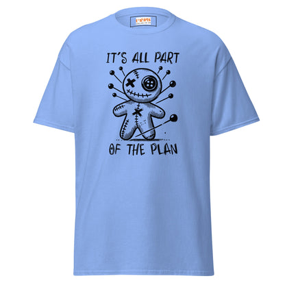 It's All Part of the Plan | Voodoo Doll T-Shirt - Carolina Blue - T-Shirts Online