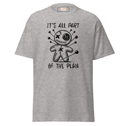 It's All Part of the Plan | Voodoo Doll T-Shirt - Sport Grey - T-Shirts Online