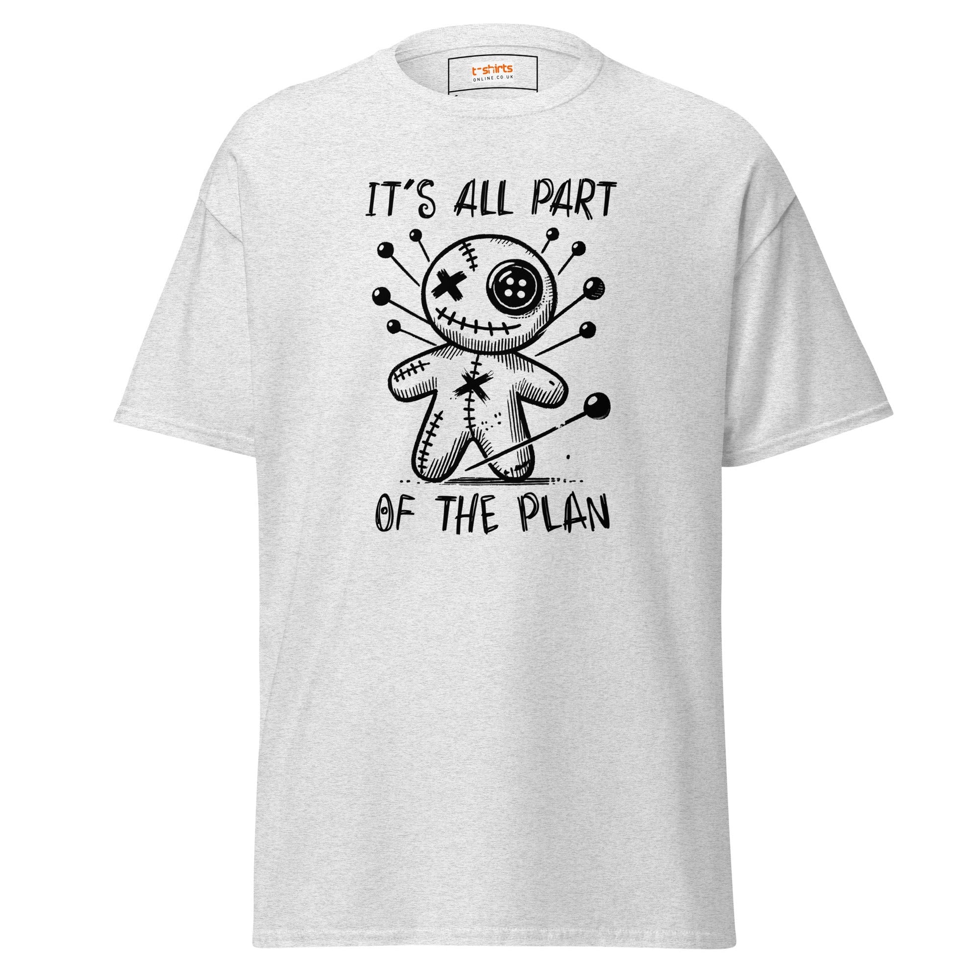 It's All Part of the Plan | Voodoo Doll T-Shirt - Ash - T-Shirts Online