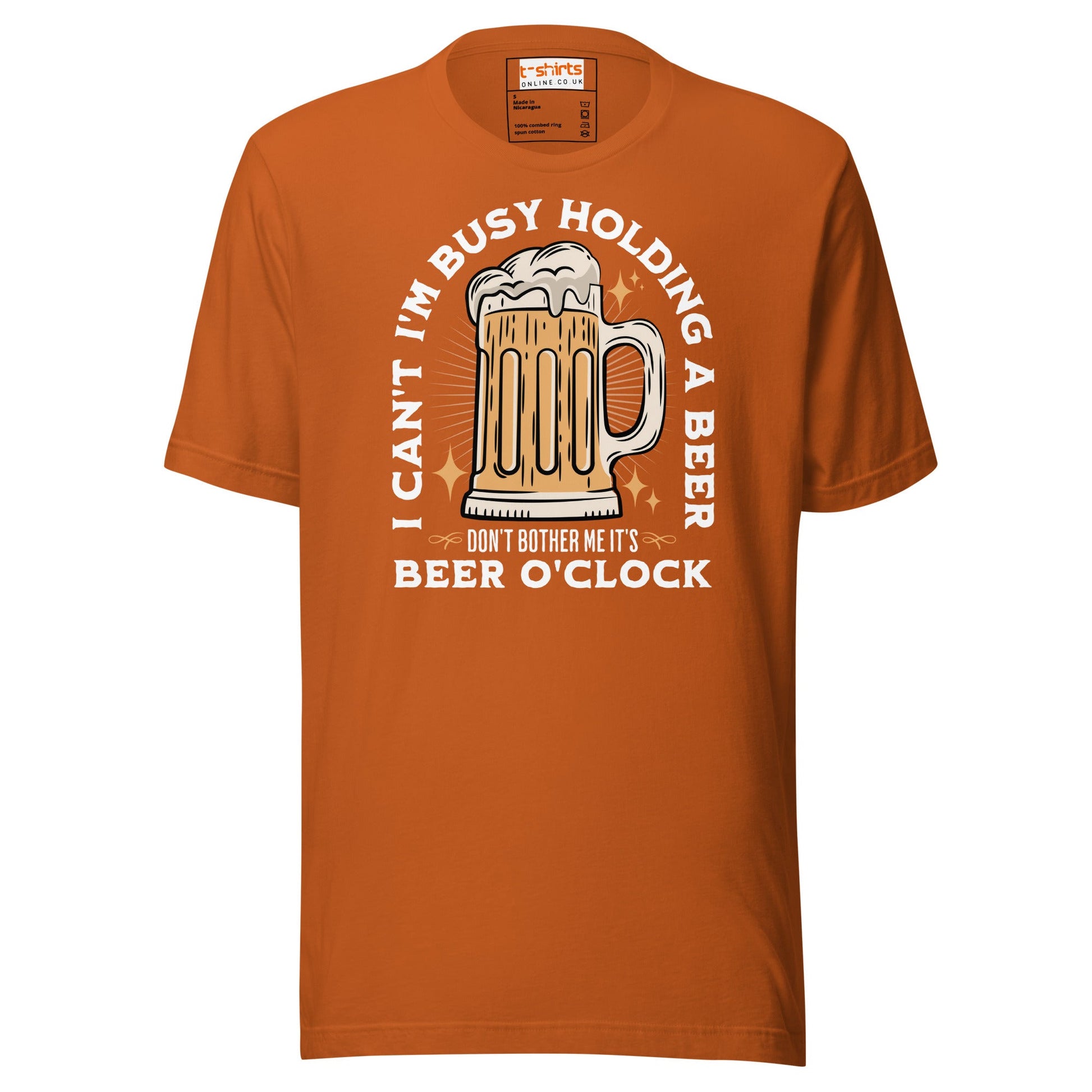 It's Beer O'Clock T-Shirt | Funny Slogan T-Shirt - Autumn - T-Shirts Online