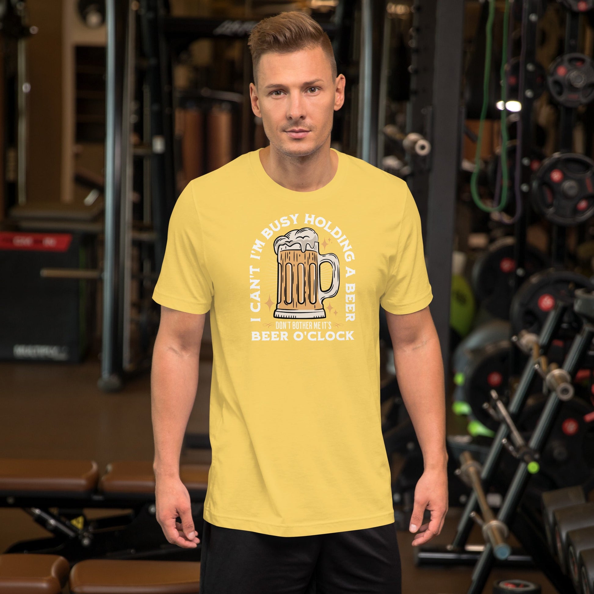 It's Beer O'Clock T-Shirt | Funny Slogan T-Shirt - Black Heather - T-Shirts Online