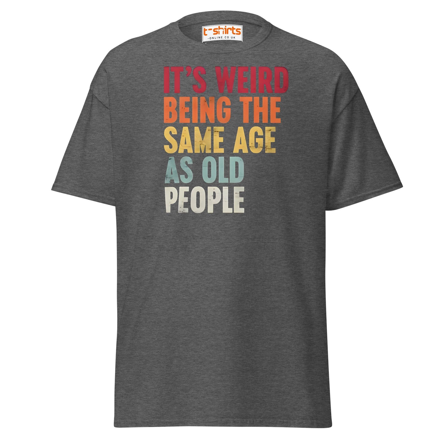 It’s Fine I’m Fine Everything is Fine T-Shirt - Dark Heather - T-Shirts Online