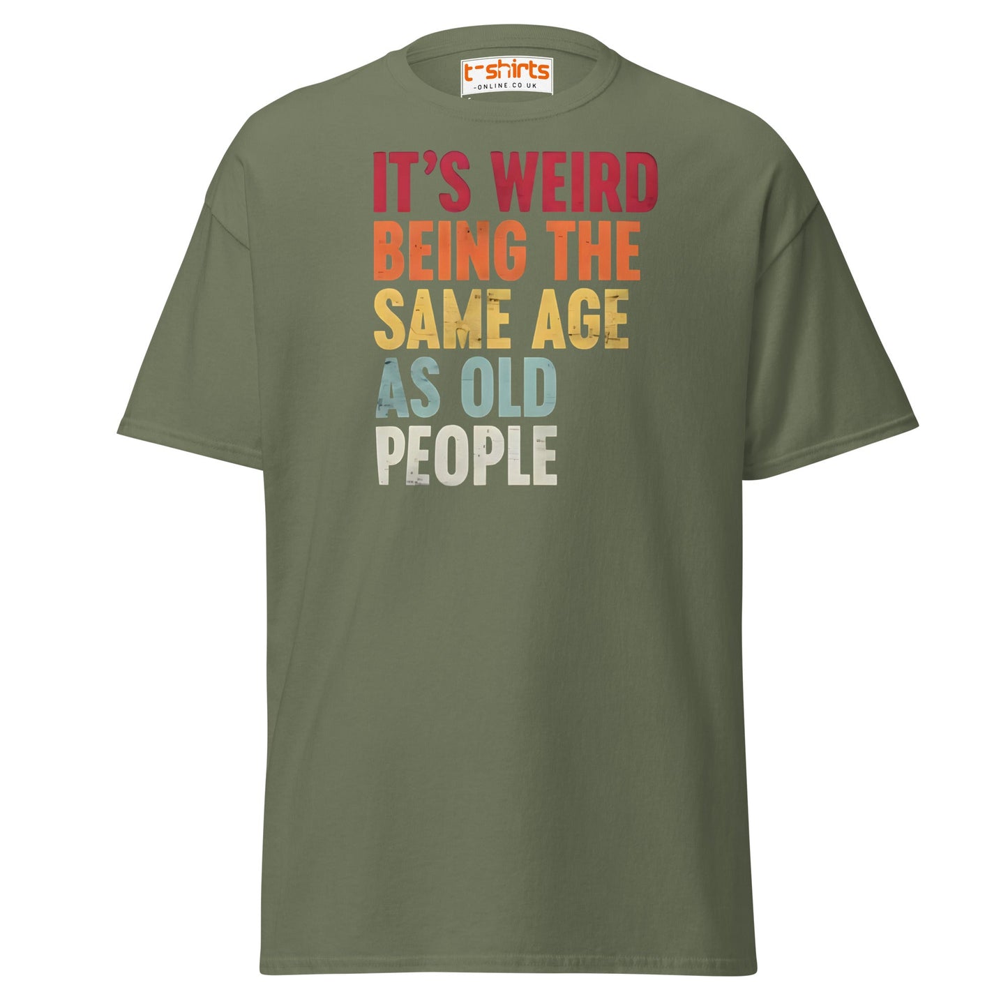 It’s Fine I’m Fine Everything is Fine T-Shirt - Military Green - T-Shirts Online