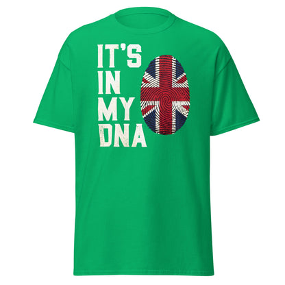It's In My DNA British UK Union Jack Fingerprint T-Shirt - Irish Green - T-Shirts Online