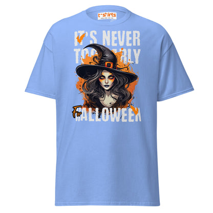 It’s Never Too Early For Halloween T-Shirt - Carolina Blue - T-Shirts Online