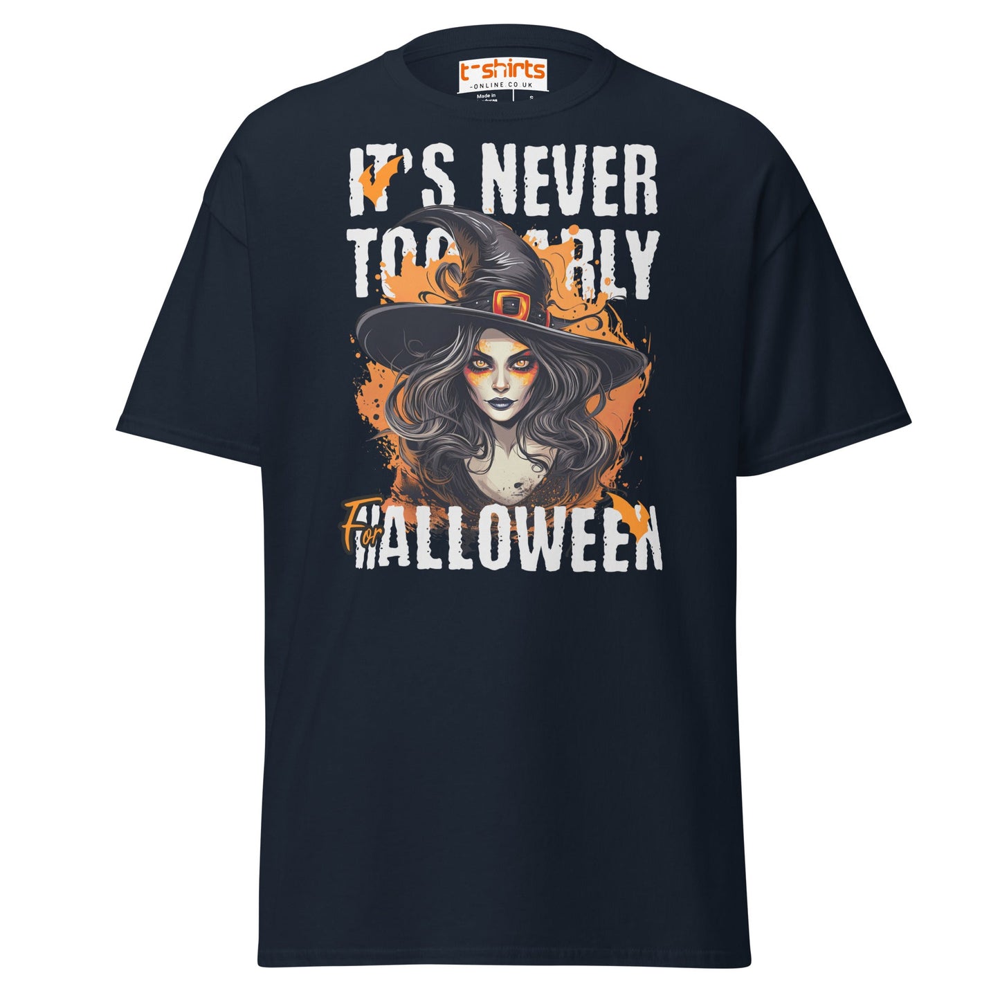 It’s Never Too Early For Halloween T-Shirt - Navy - T-Shirts Online