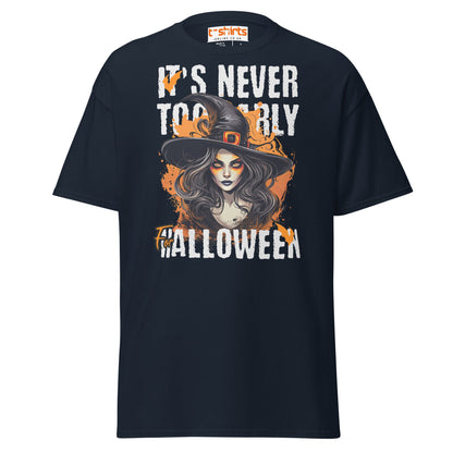 It’s Never Too Early For Halloween T-Shirt - Navy - T-Shirts Online