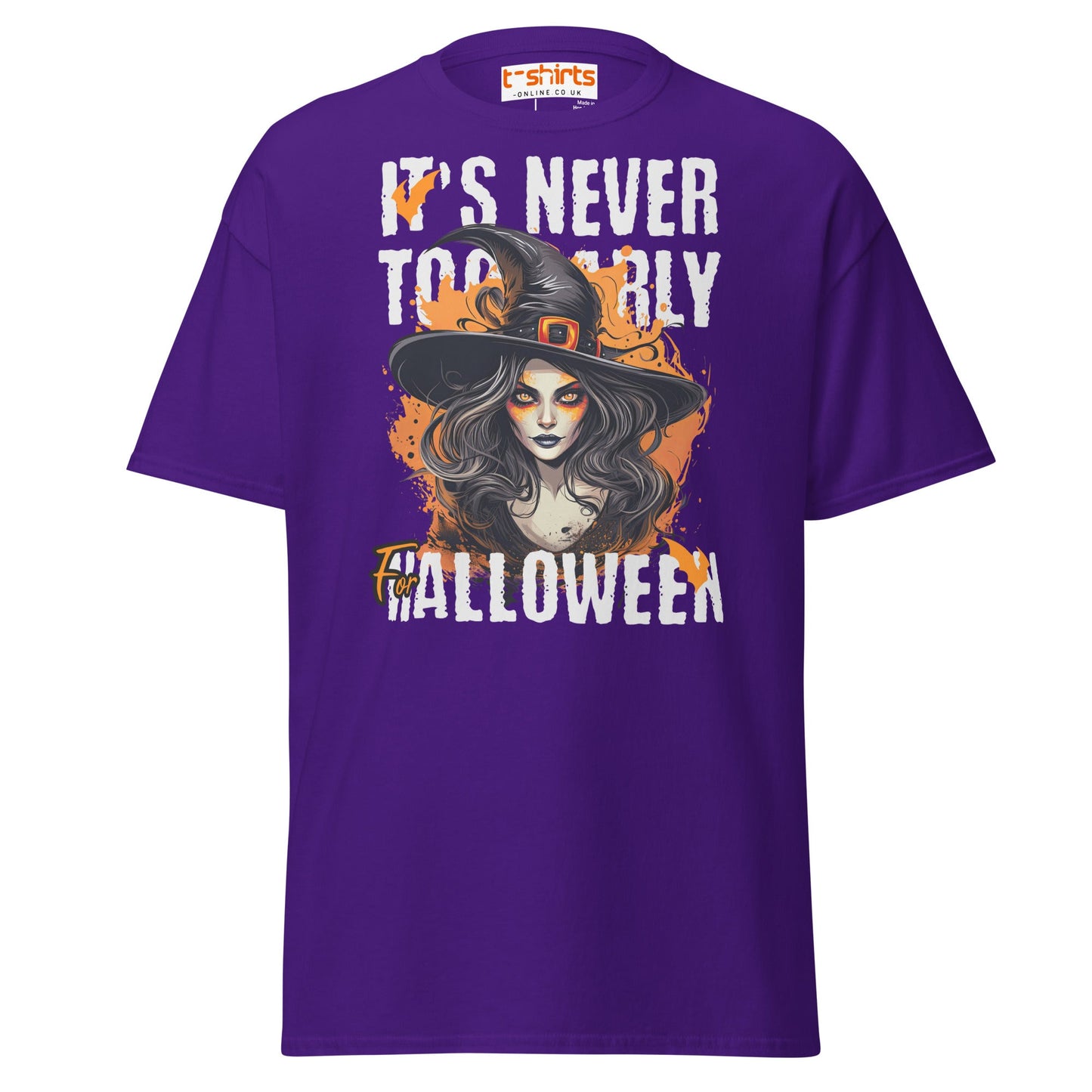 It’s Never Too Early For Halloween T-Shirt - Purple - T-Shirts Online