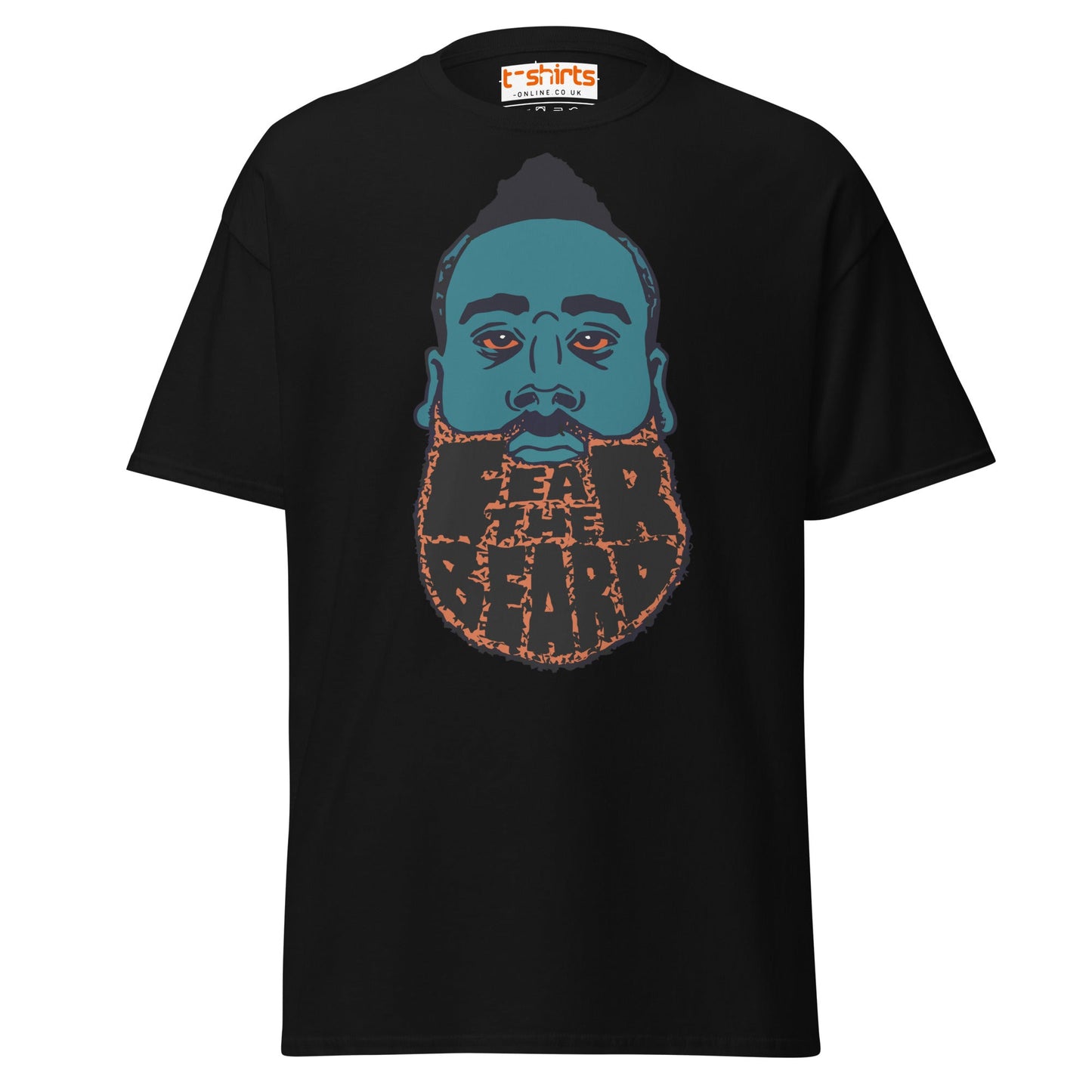James Harden Parody T-Shirt | Fear The Beard Tee - Black - T-Shirts Online