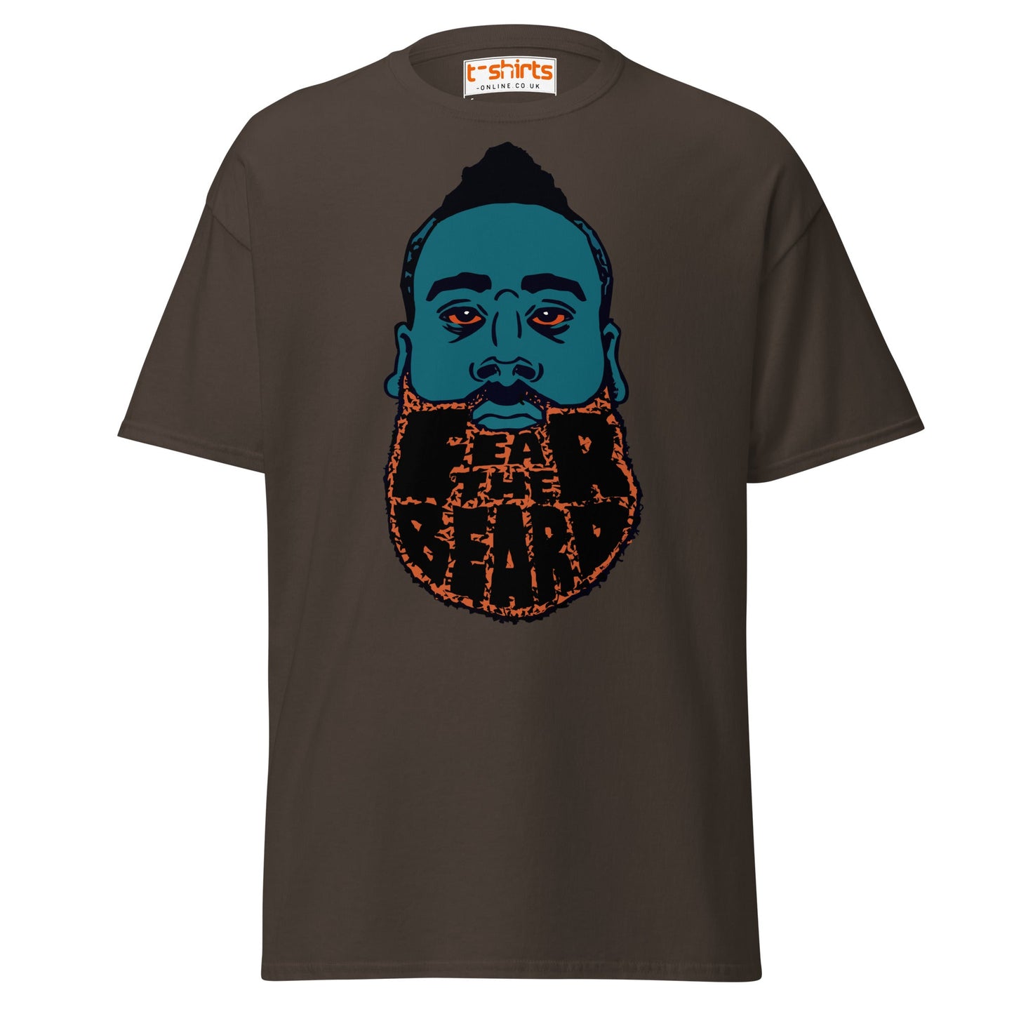 James Harden Parody T-Shirt | Fear The Beard Tee - Dark Chocolate - T-Shirts Online