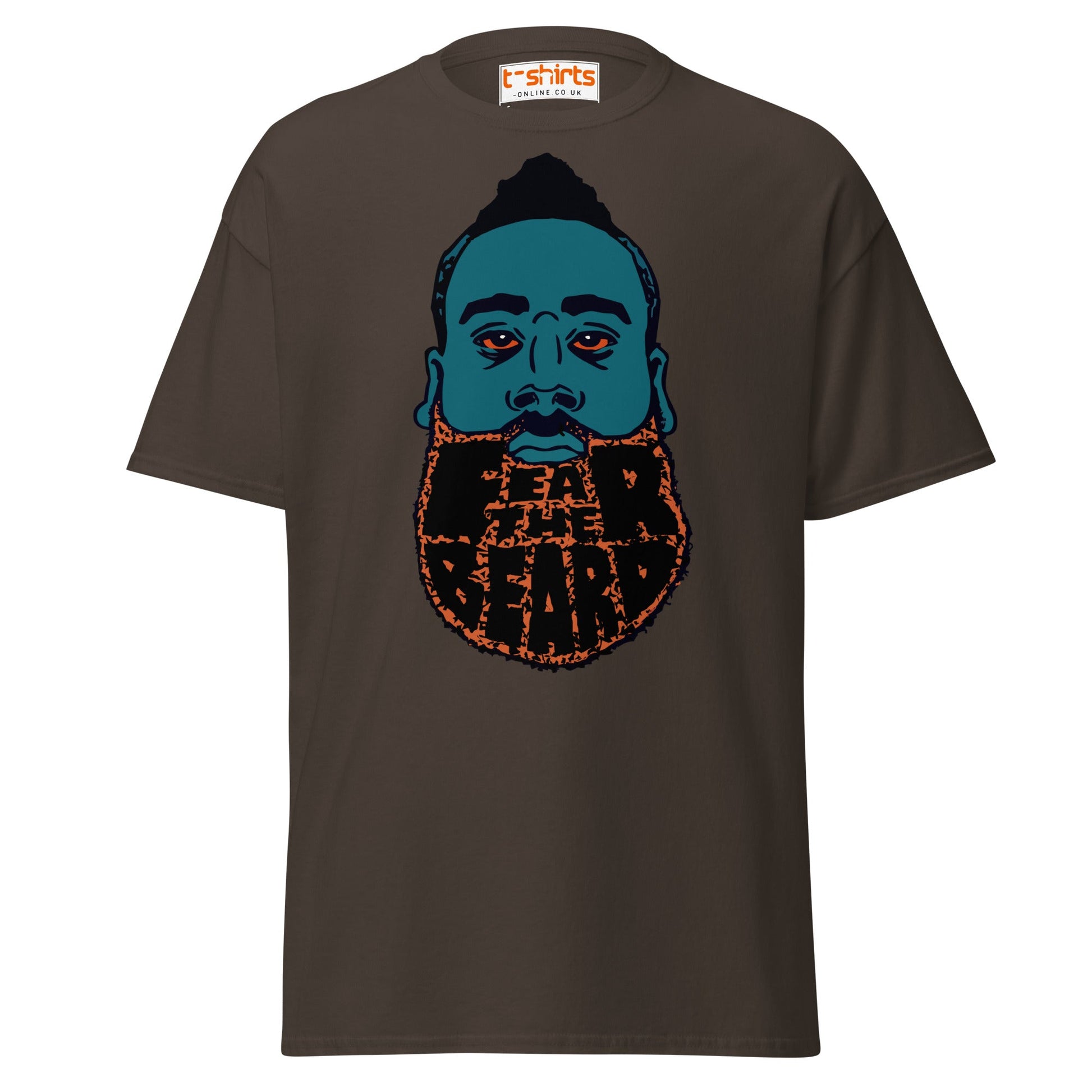 James Harden Parody T-Shirt | Fear The Beard Tee - Dark Chocolate - T-Shirts Online
